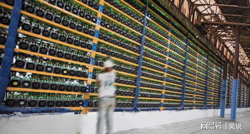 A modern mining farm showcasing rows of advanced mining rigs