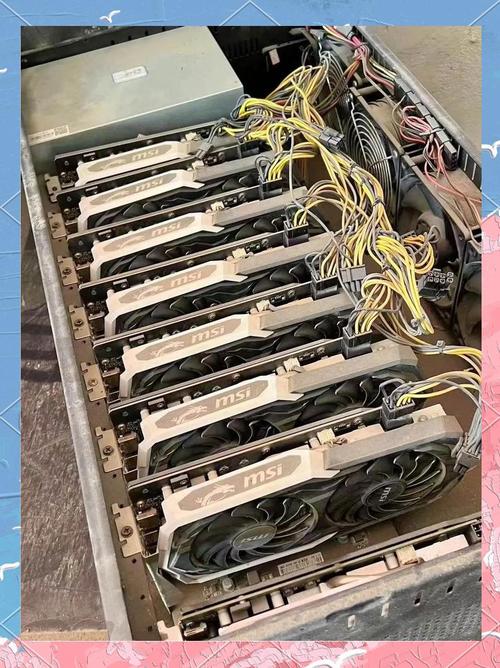 Advanced mining rigs in operation
